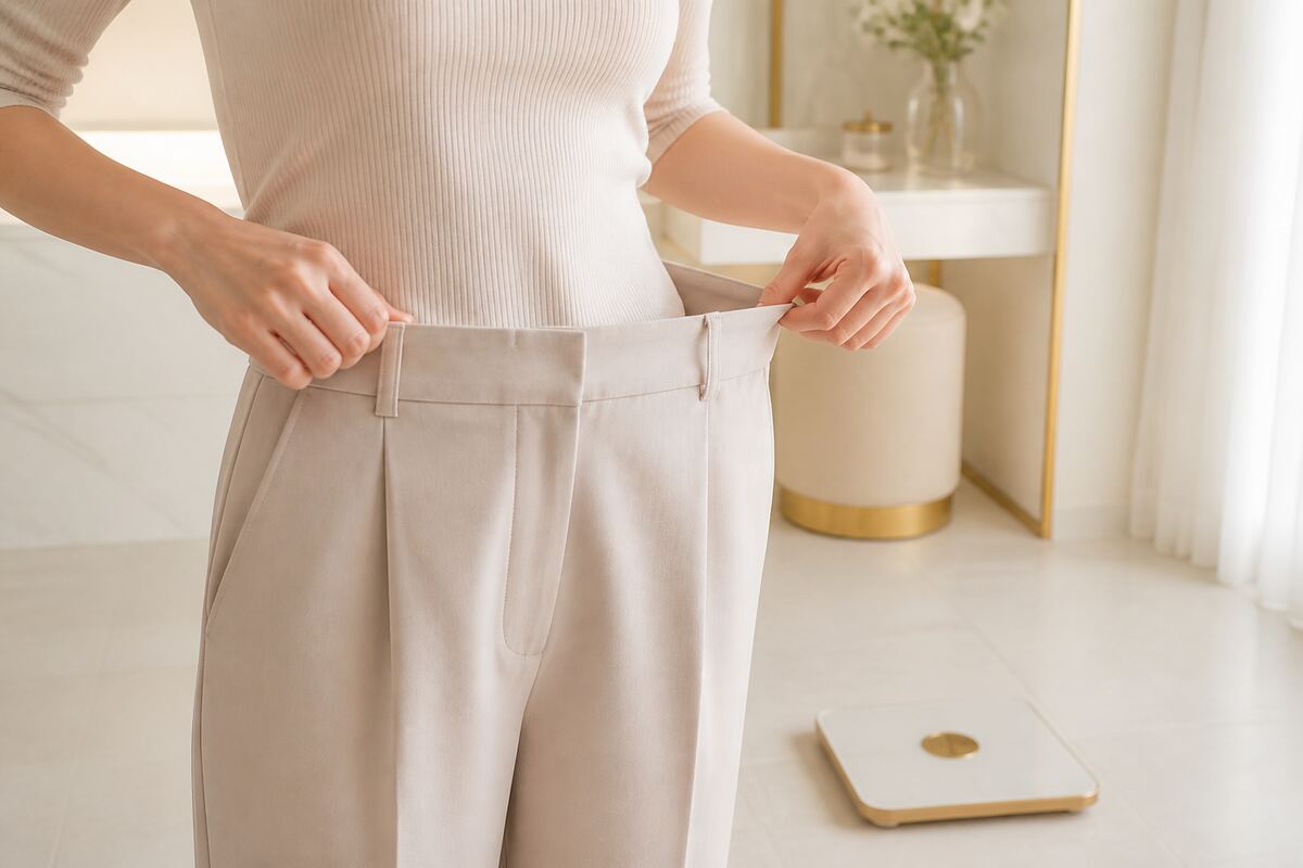 スタイルをキープする女性